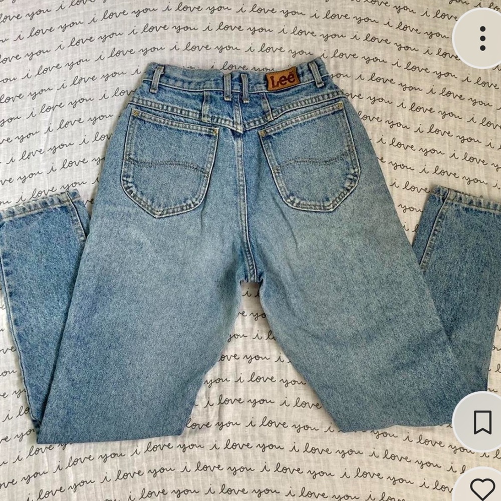 Vintage Lee Super High Rise tailored jeans
